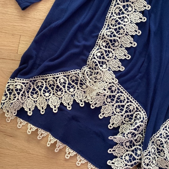 Navy Stretchy Romper - Picture 2 of 4